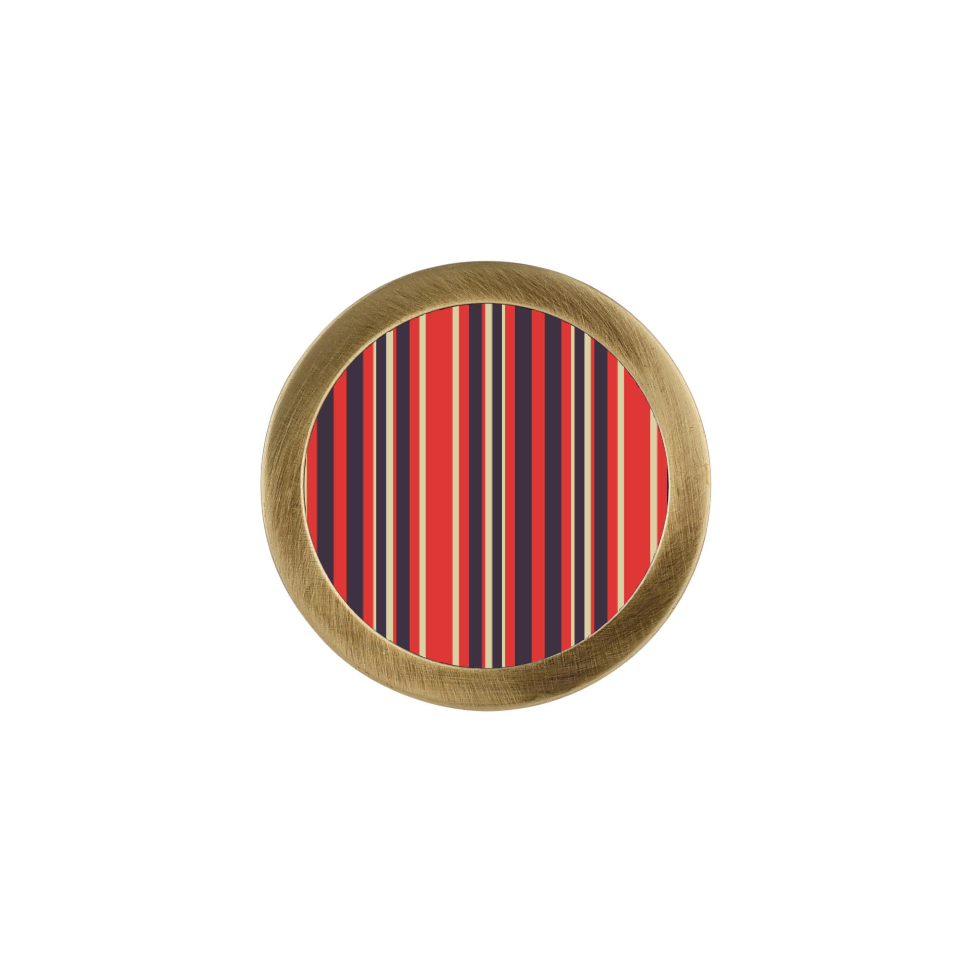 COLORFUL STRIPES PRINT CABINET KNOB