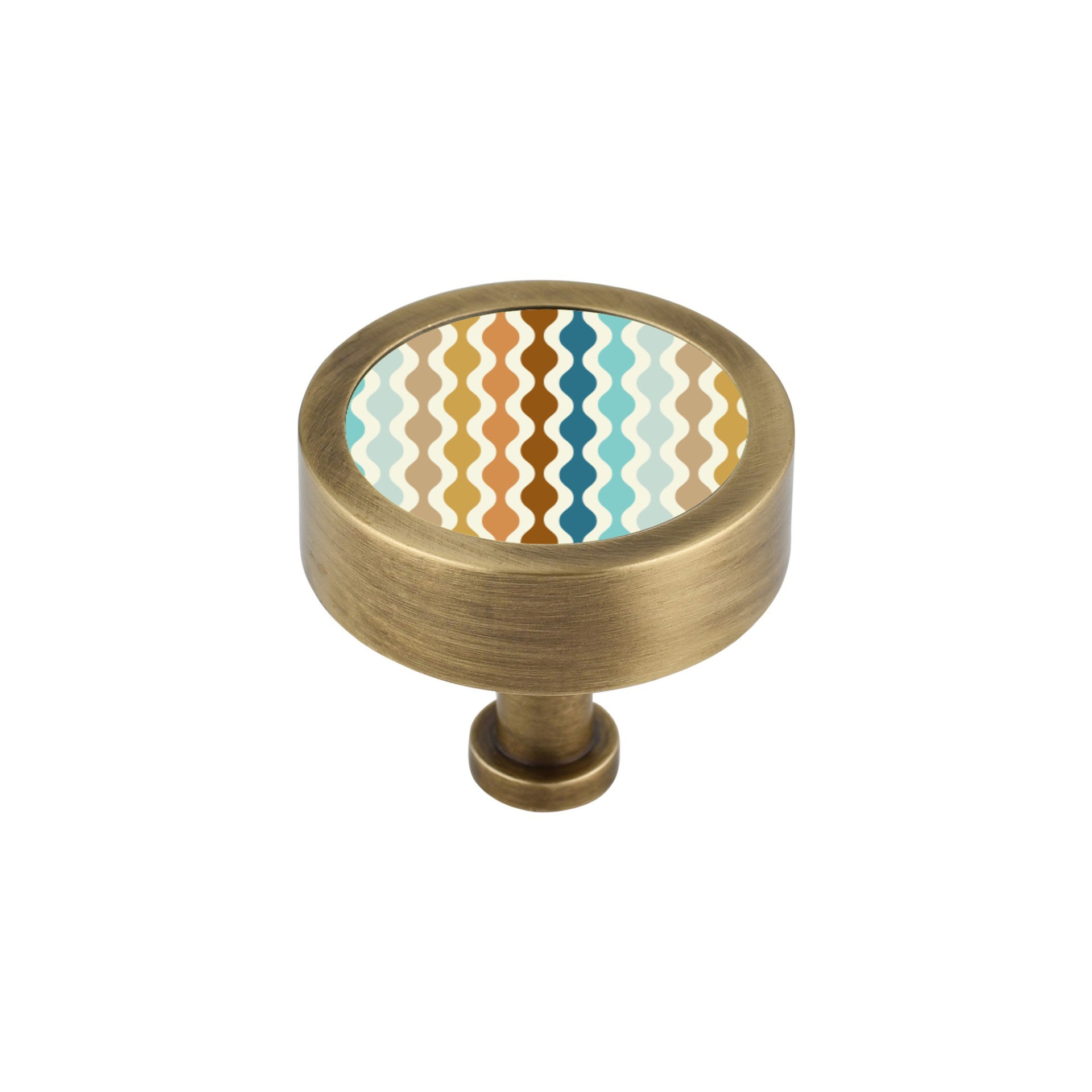RETRO PATTERN PRINT CABINET KNOB
