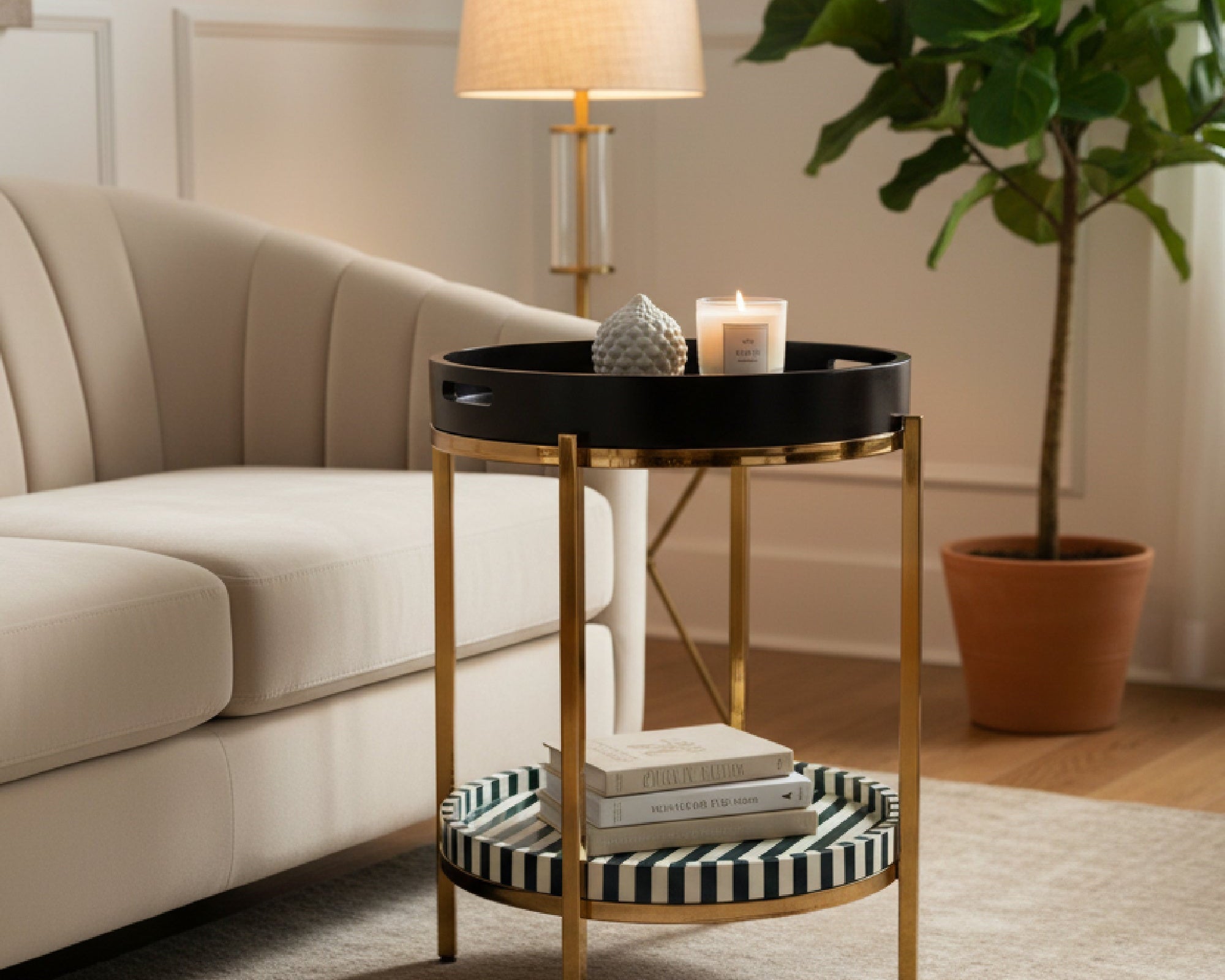 Stainless Steel End Table