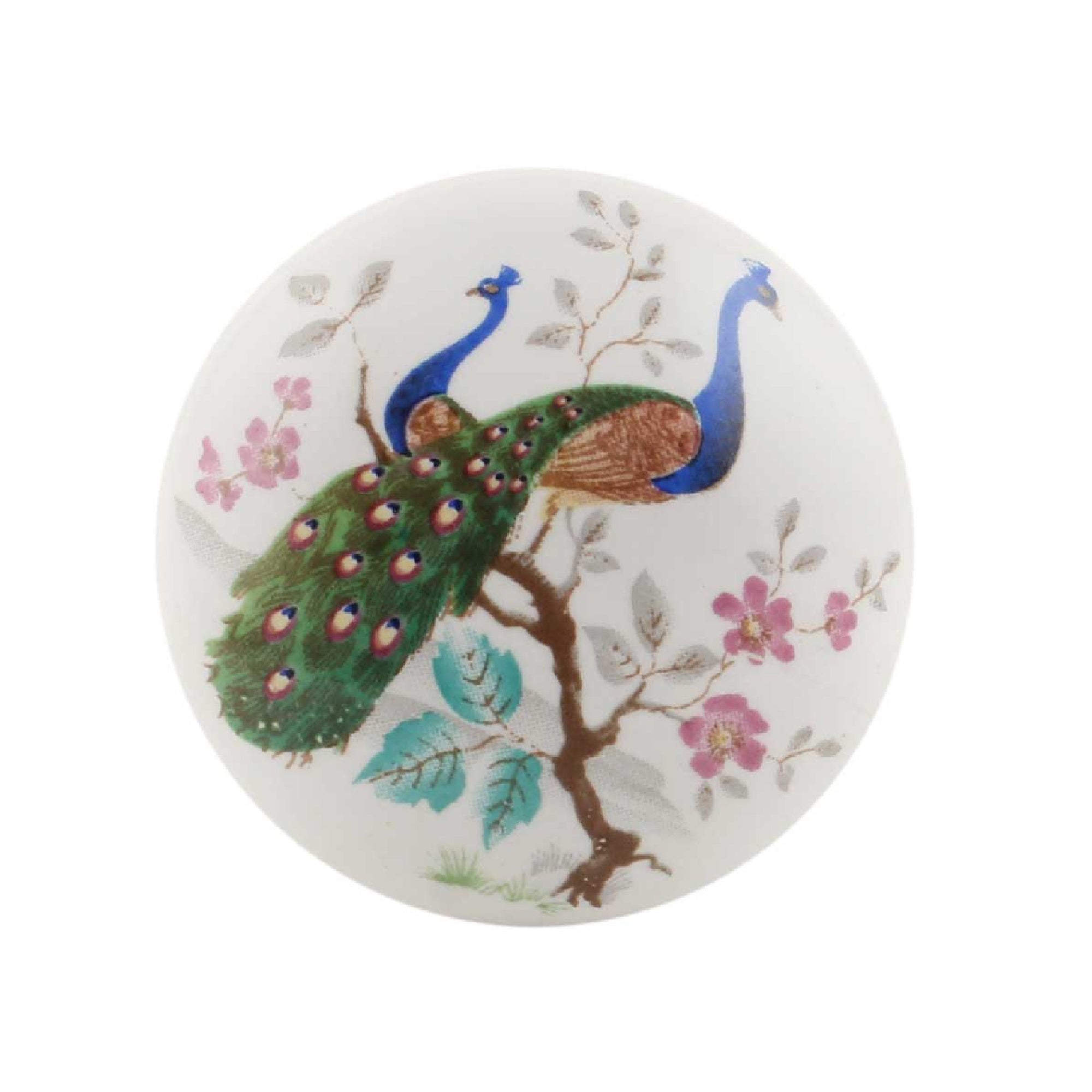 Peacock Ceramic Cabinet Knob