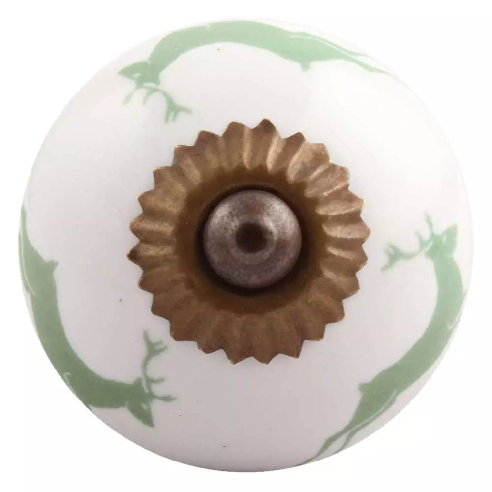 Reindeer Ceramic Cabinet Knob – Rustic Wildlife Hardware