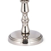 Silver Pillar Candle Holder – Vintage Style Aluminum Home Décor