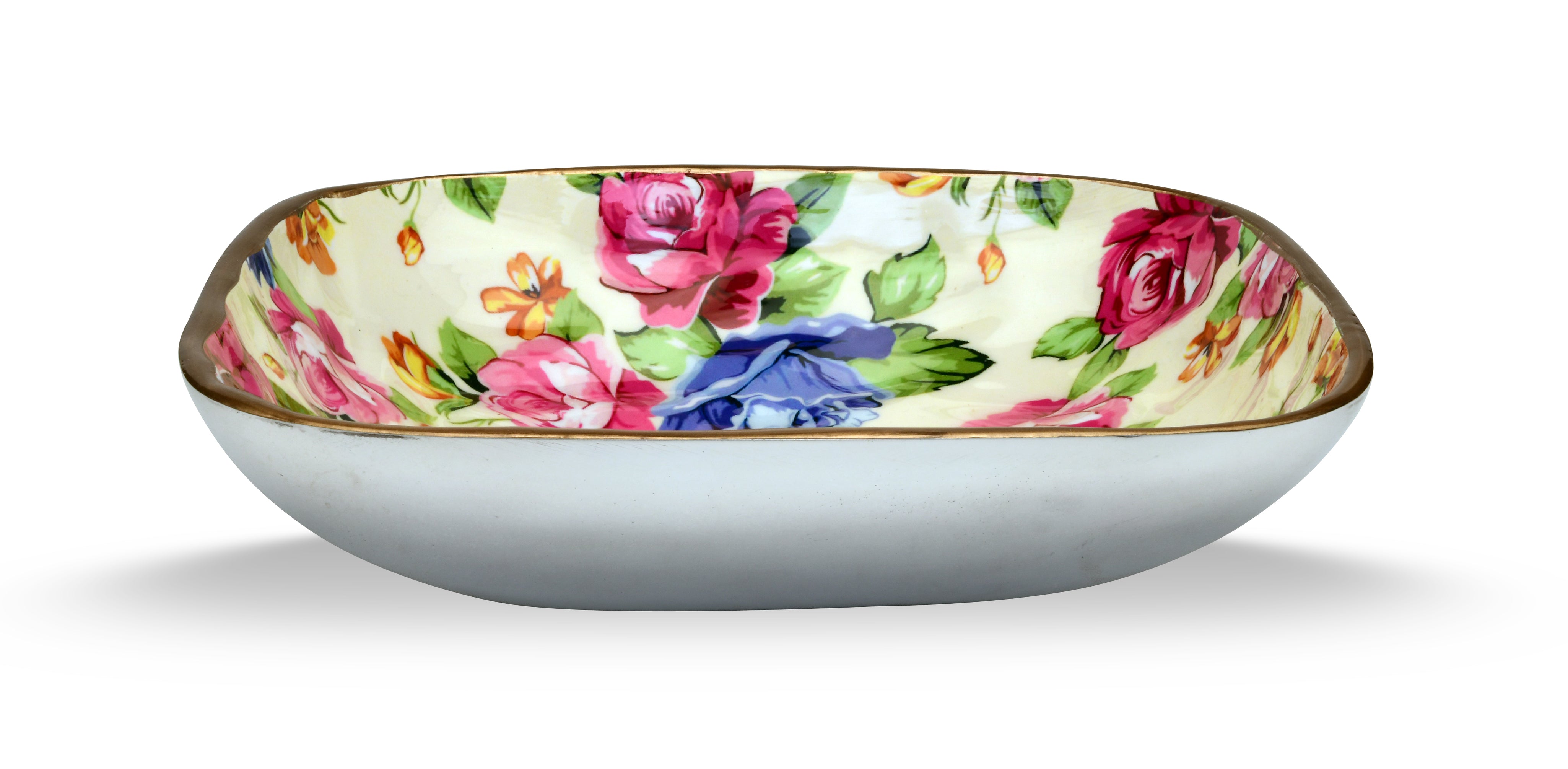 Enamel Square Bowl