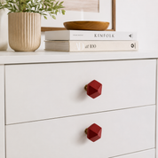 Maroon Wooden Cabinet Knob