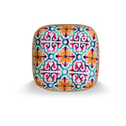 Enamel Metal Square Bowl