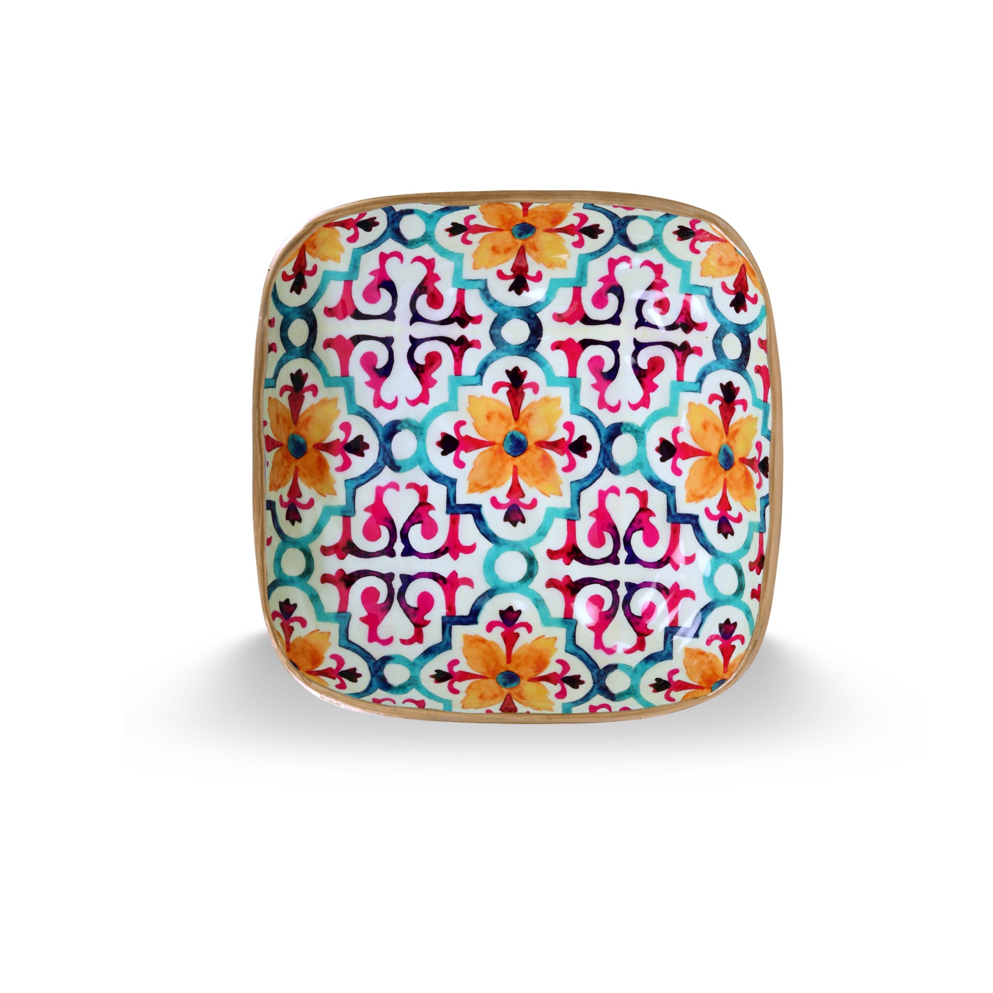 Enamel Metal Square Bowl