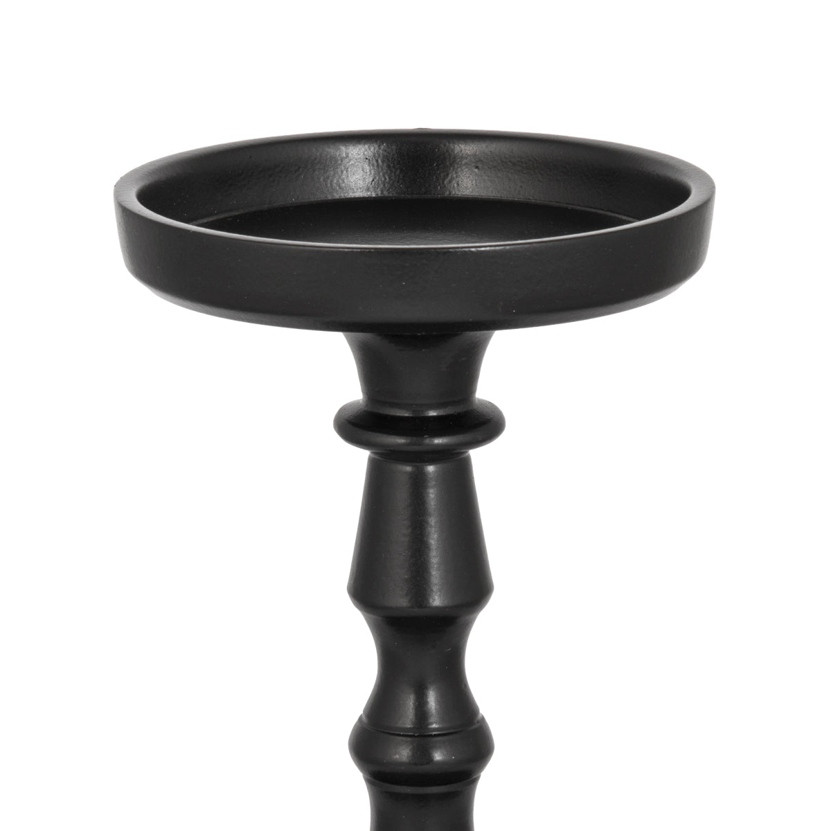 Candle Holder in Black - 6" Height