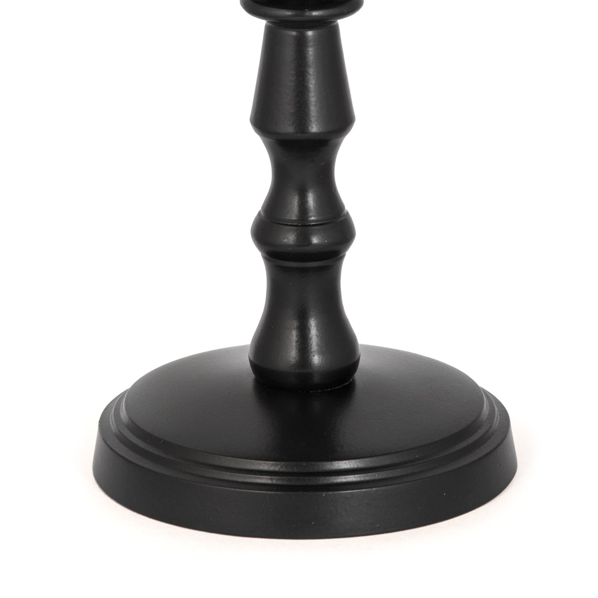 Candle Holder in Black - 6" Height