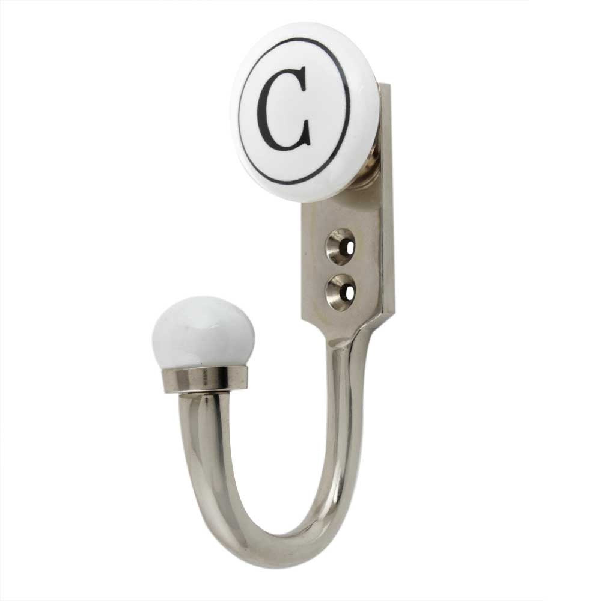 A to Z Black Letter Wall Hooks