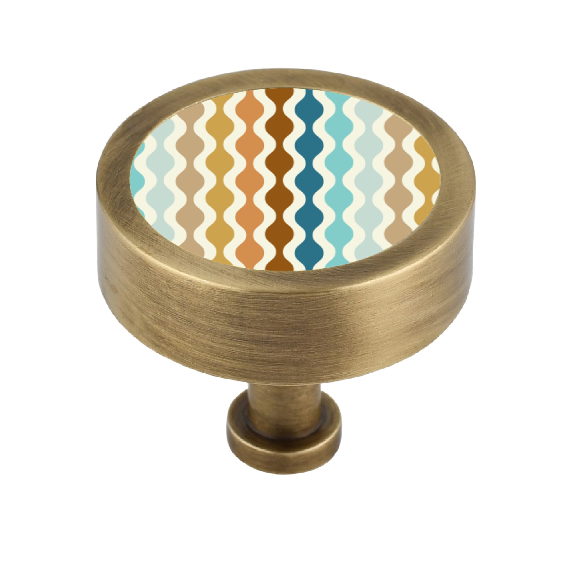 RETRO PATTERN PRINT CABINET KNOB