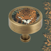 TIGER PRINT CABINET KNOB
