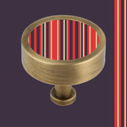 COLORFUL STRIPES PRINT CABINET KNOB