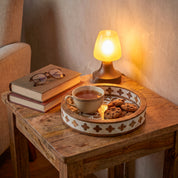 Wood Inlay Serving Tray