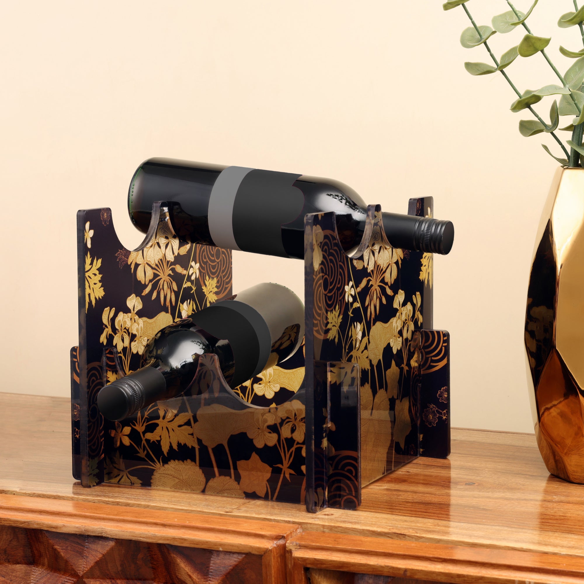 4 Bottle Acrylic Wine Rack