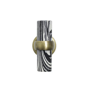 Black-White Stone Cabinet Pull - 2.5"