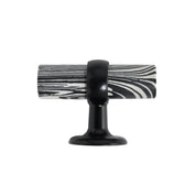 Black-White Stone Cabinet Pull - 2.5"