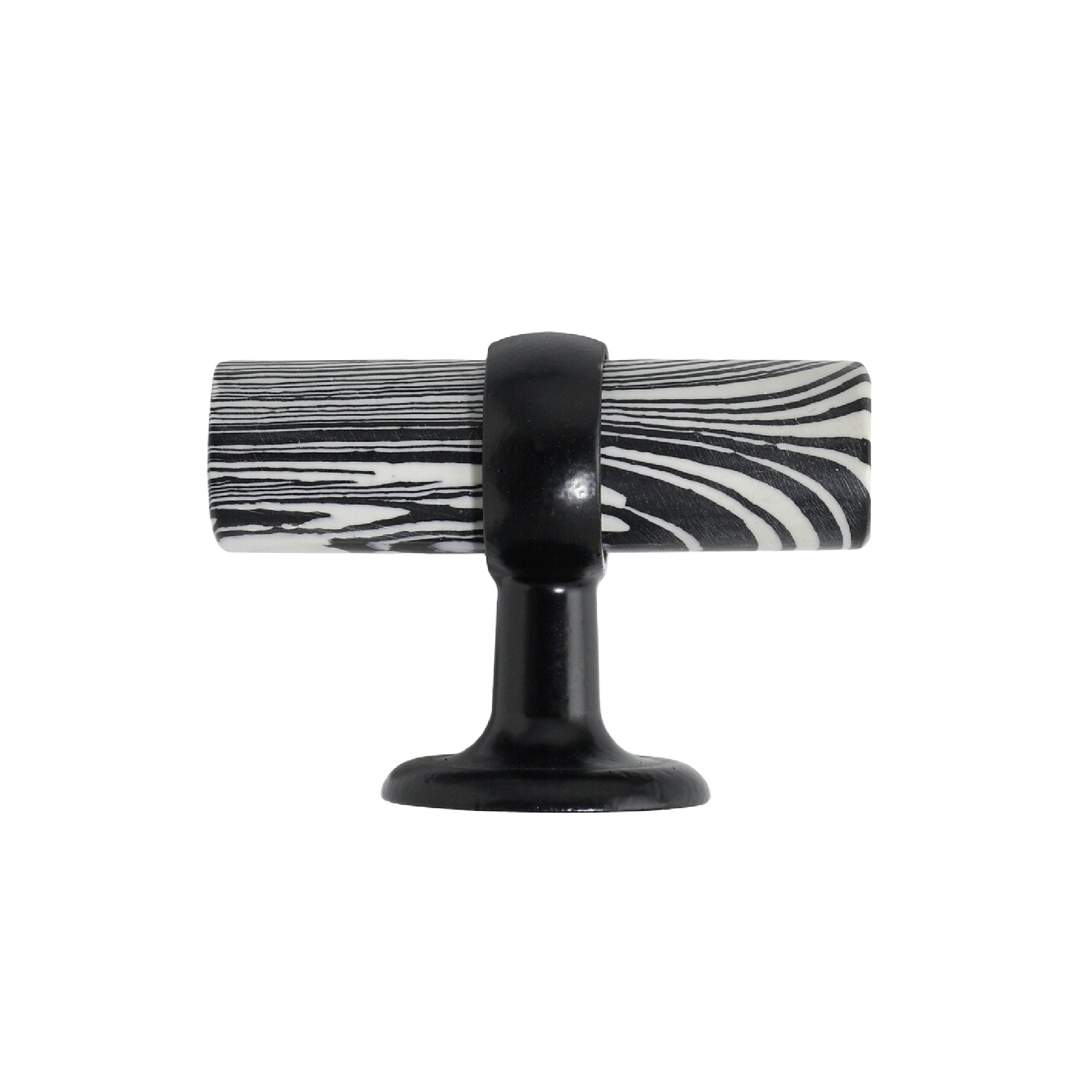 Black-White Stone Cabinet Pull - 2.5"