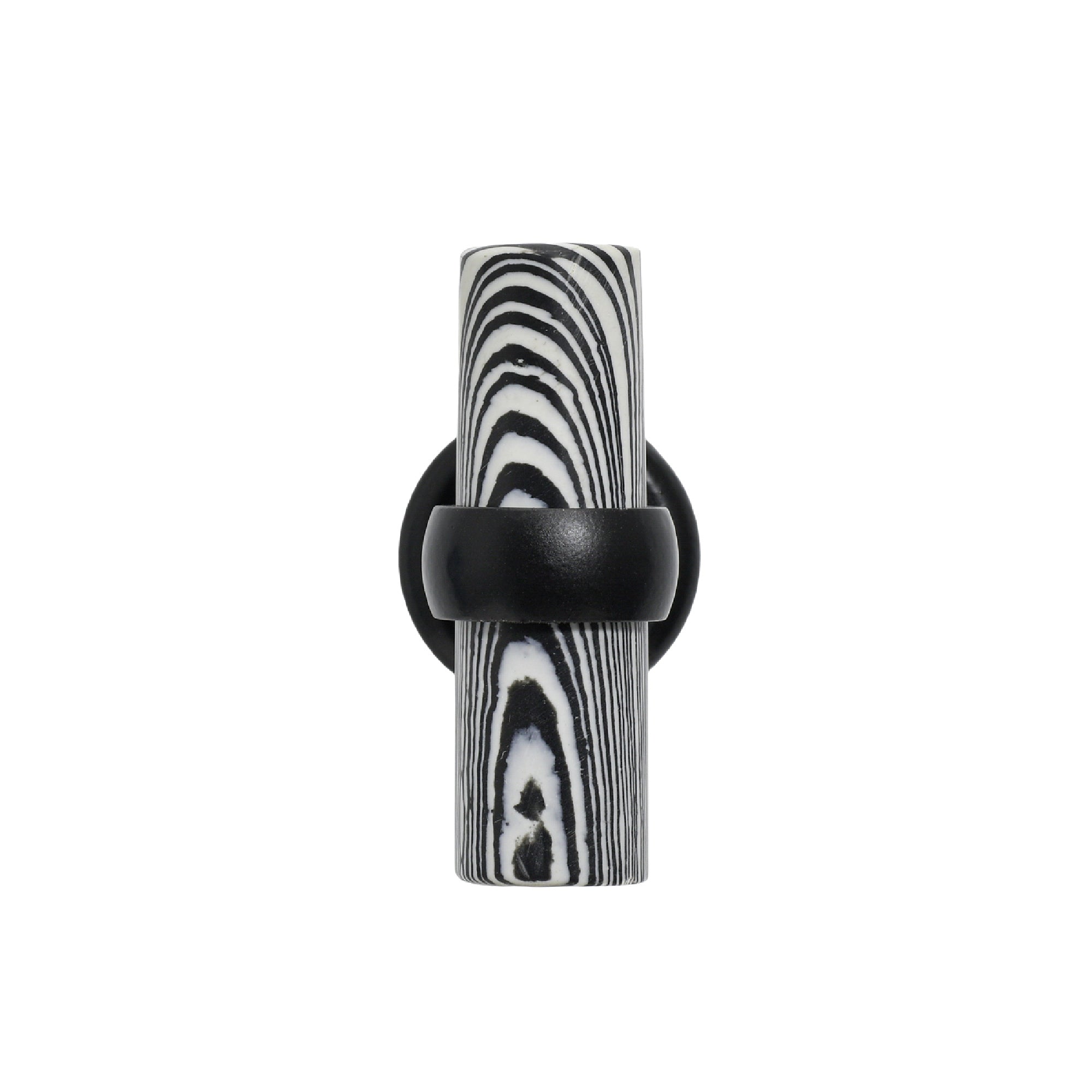Black-White Stone Cabinet Pull - 2.5"