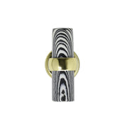 Black-White Stone Cabinet Pull - 2.5"
