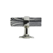 Black-White Stone Cabinet Pull - 2.5"