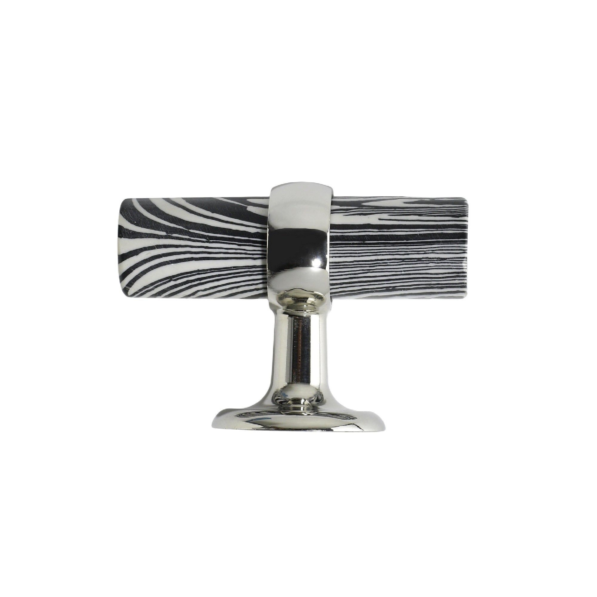 Black-White Stone Cabinet Pull - 2.5"