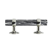 Black and White Stone Cabinet Pull - 5"