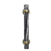 Black and White Stone Cabinet Pull - 7"