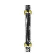 Black and White Stone Cabinet Pull - 7"