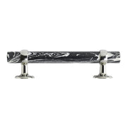 Black and White Stone Cabinet Pull - 7"