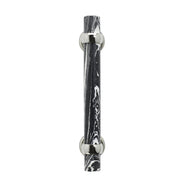 Black and White Stone Cabinet Pull - 7"
