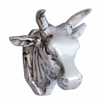 Mounted Bull Head Wall Decor