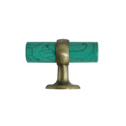 Green Stone Cabinet Pull - 2.5"