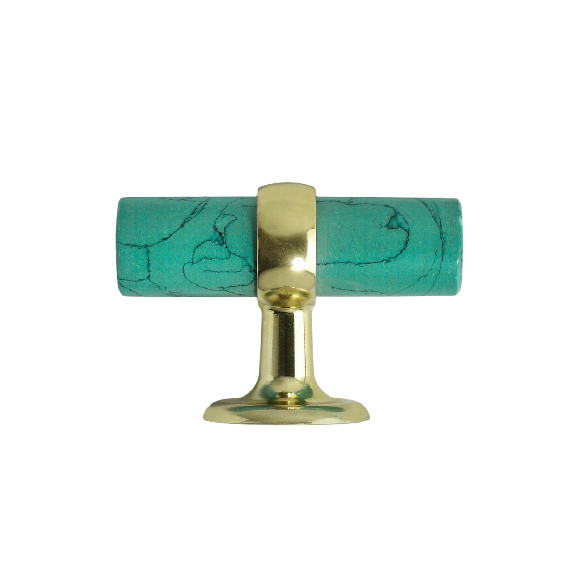 Green Stone Cabinet Pull - 2.5"