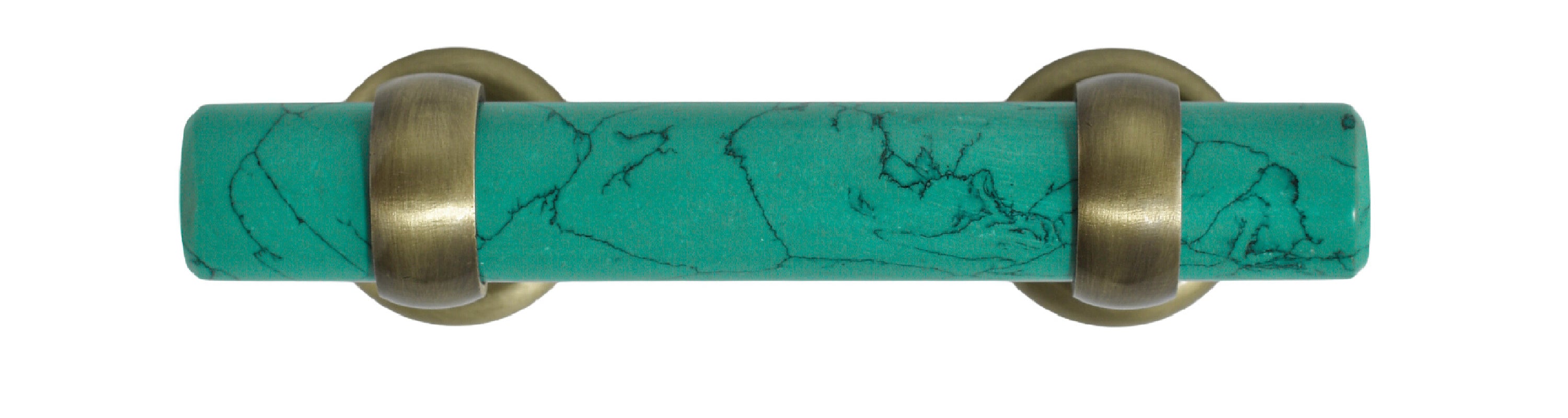 Green Stone Cabinet Pull - 5"