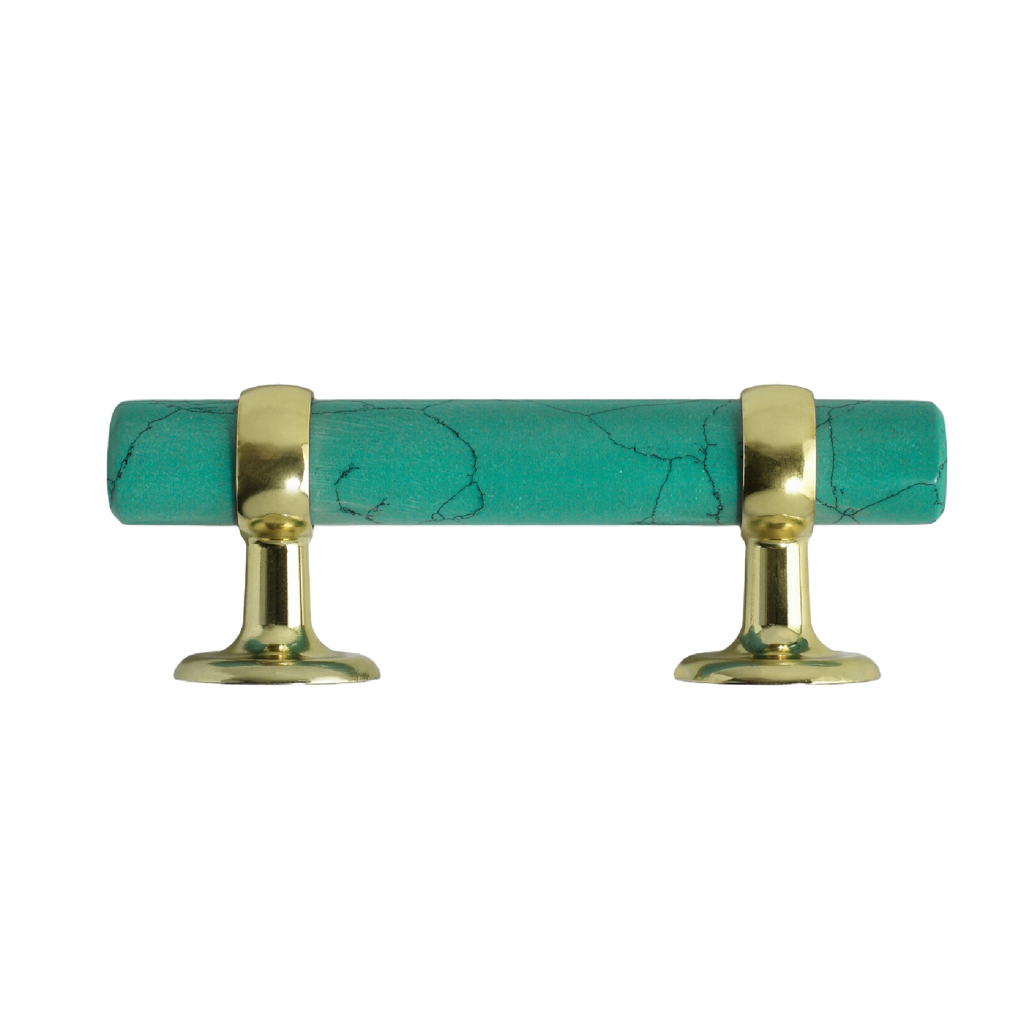 Green Stone Cabinet Pull - 5"