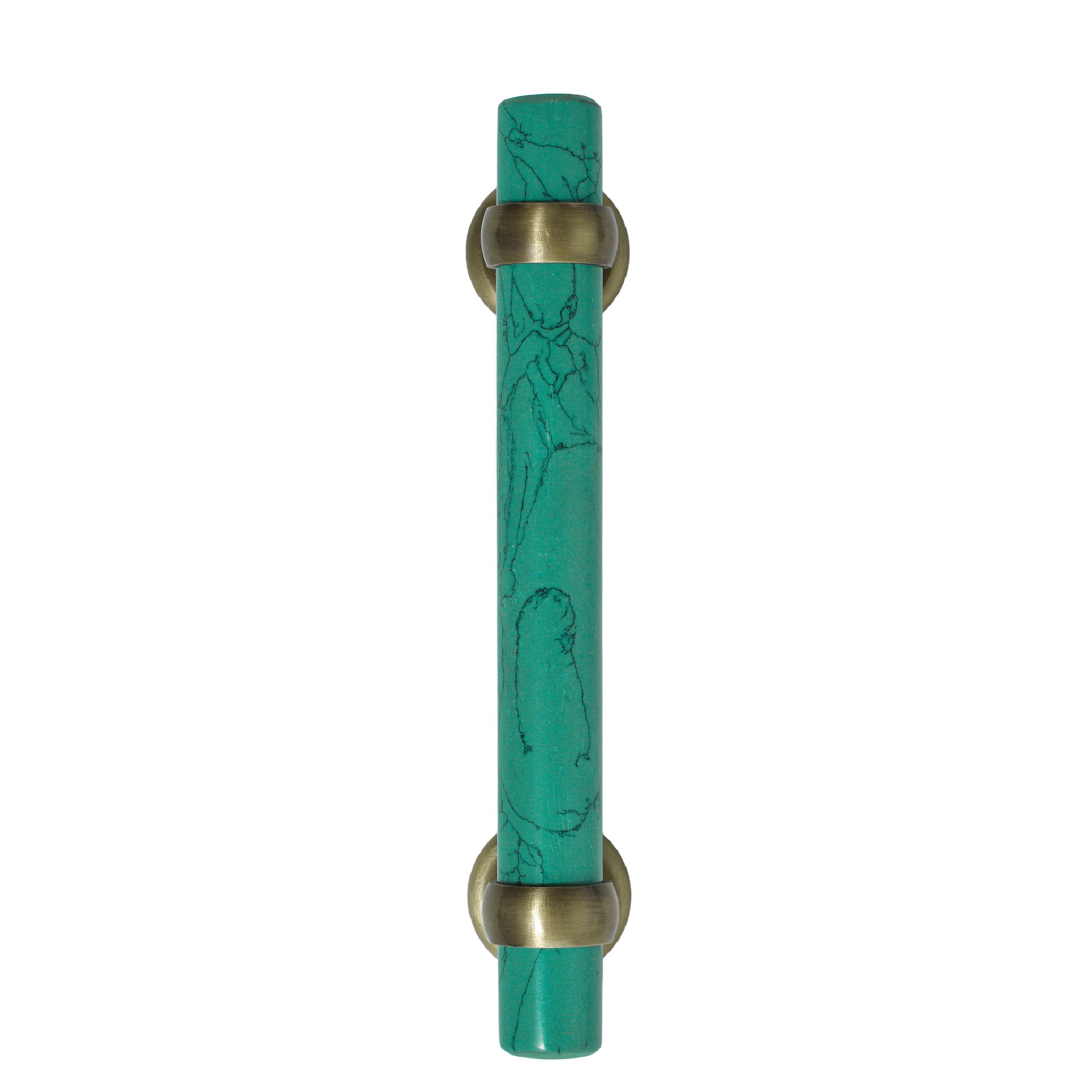 Green Stone Cabinet Pull - 7"