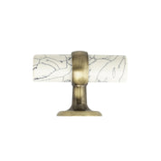 White Stone Cabinet Pull - 2.5"