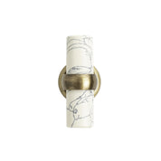 White Stone Cabinet Pull - 2.5"
