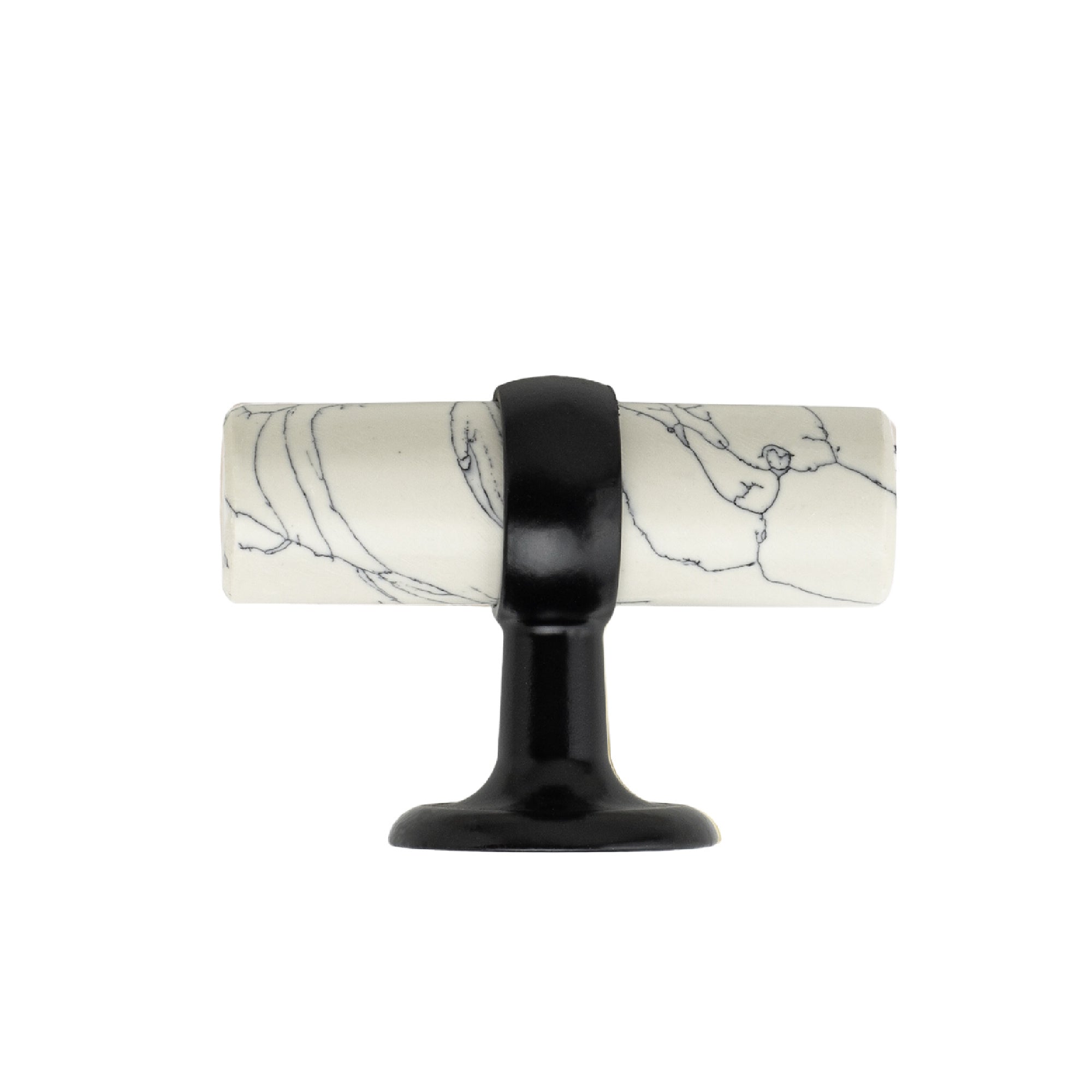 White Stone Cabinet Pull - 2.5"