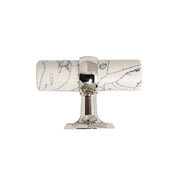 White Stone Cabinet Pull - 2.5"