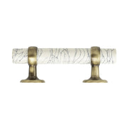White Stone Cabinet Pull - 5"