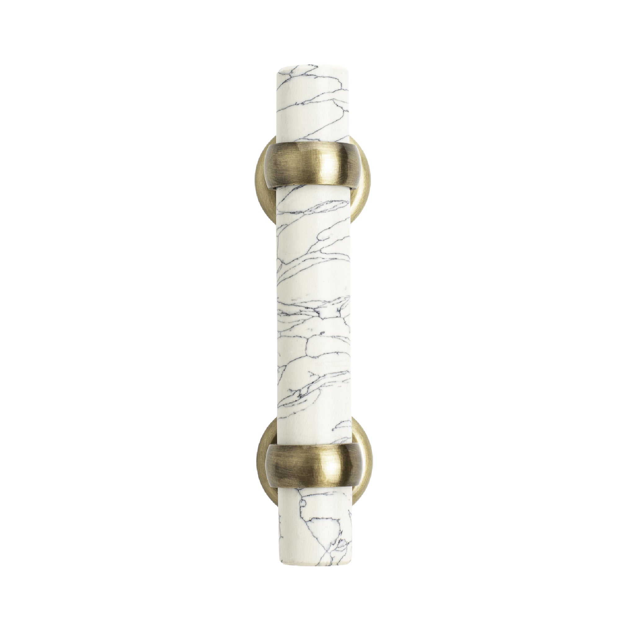 White Stone Cabinet Pull - 5"