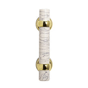 White Stone Cabinet Pull - 5"