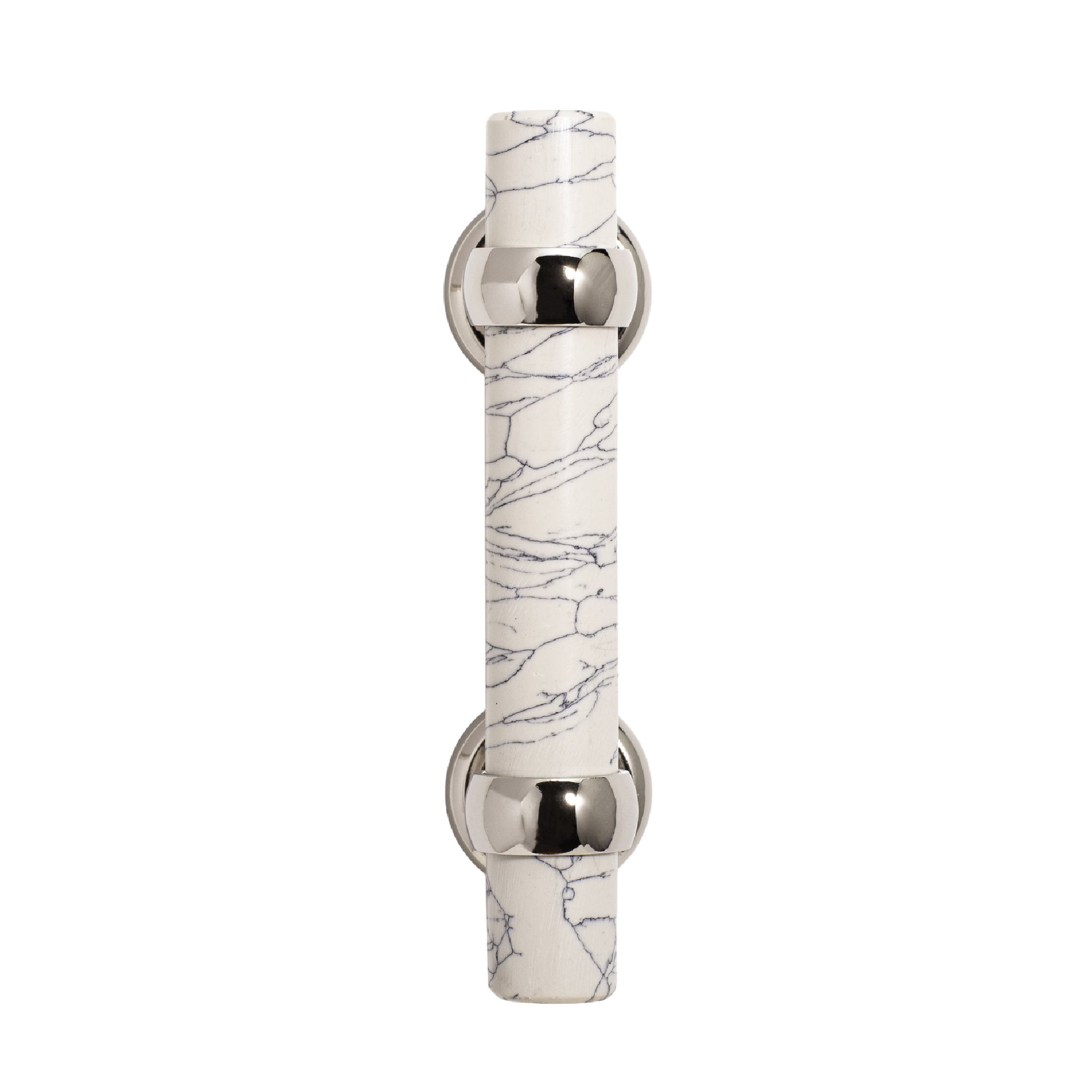 White Stone Cabinet Pull - 5"