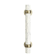 White Stone Cabinet Pull - 7"