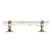 White Stone Cabinet Pull - 7"