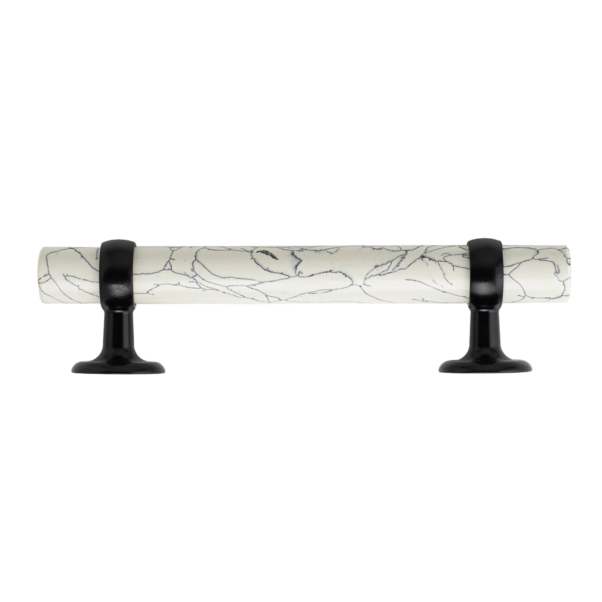 White Stone Cabinet Pull - 7"