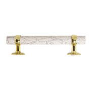 White Stone Cabinet Pull - 7"