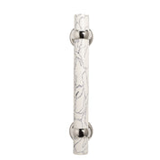 White Stone Cabinet Pull - 7"