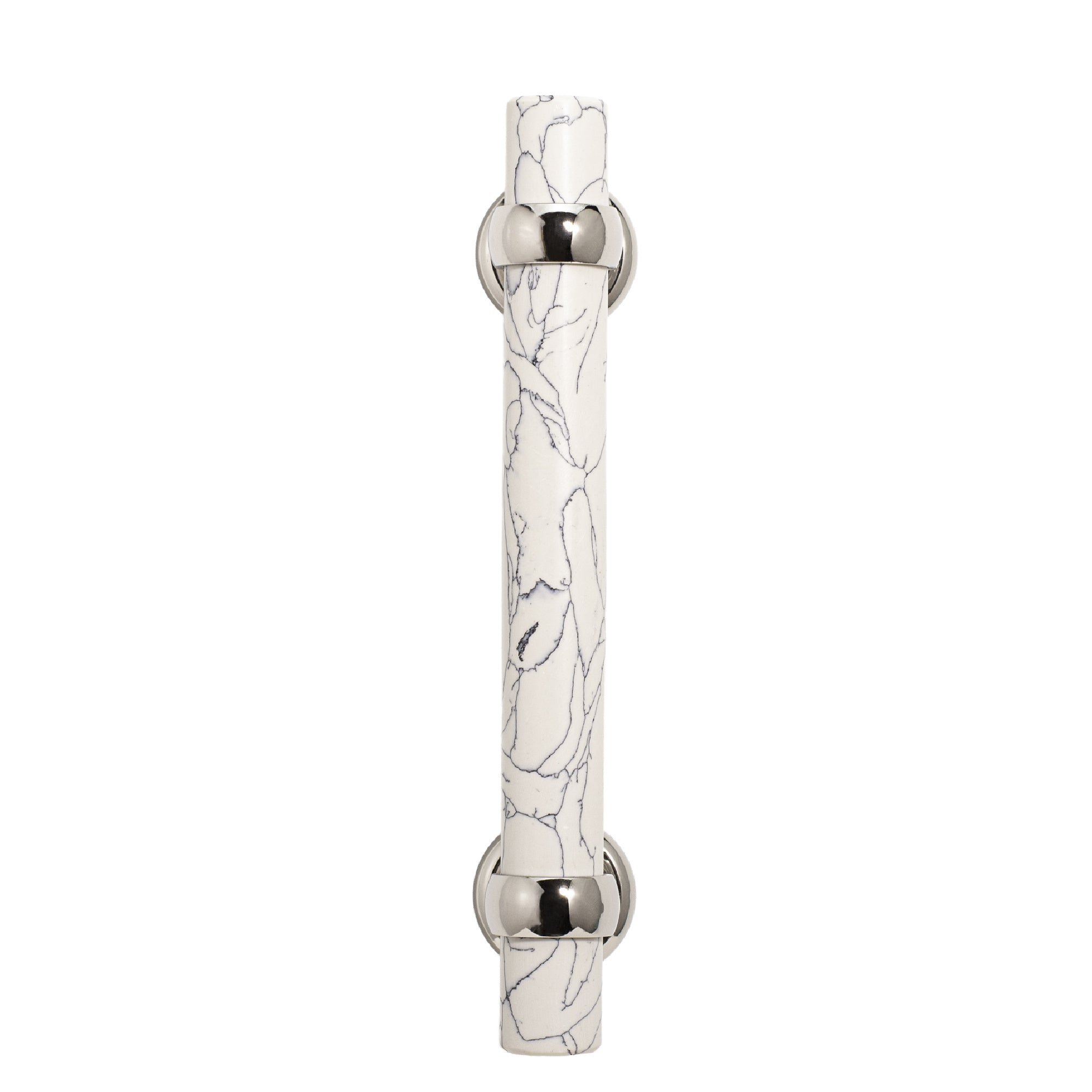 White Stone Cabinet Pull - 7"